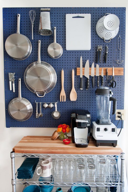 tabla de pared para colgar utensilios de cocina 