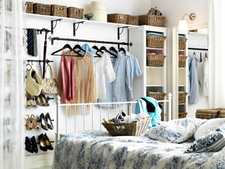 ideas para tener un closet organizado dentro de una habitación 