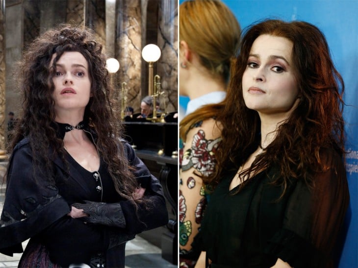  Helena Bonham Carter en su personaje de harry potter 