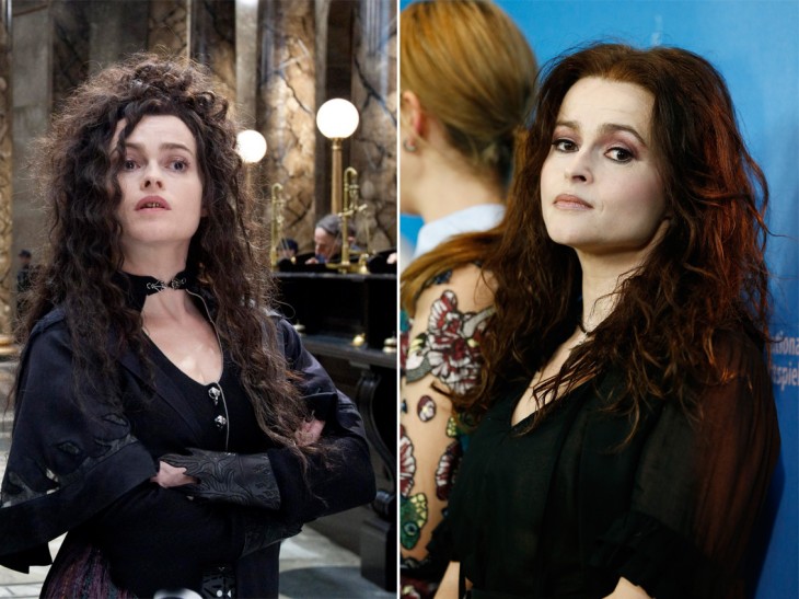  Helena Bonham Carter en su personaje de harry potter 