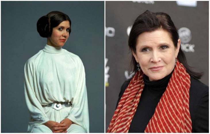 Princesa Leia Organa — Carrie Fisher, 1977 y 2015