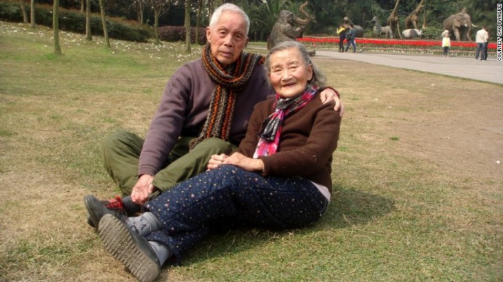 Cao Yuehua y Wang Deyi, pareja china que celebró sus 70 años de bodas 