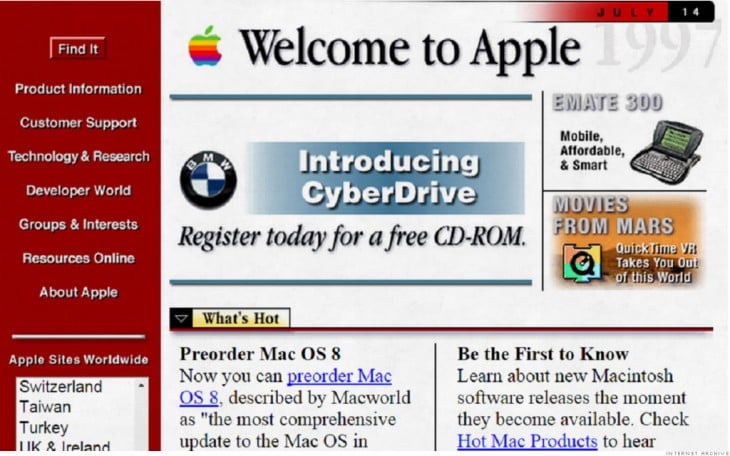 así se veía apple en 1996