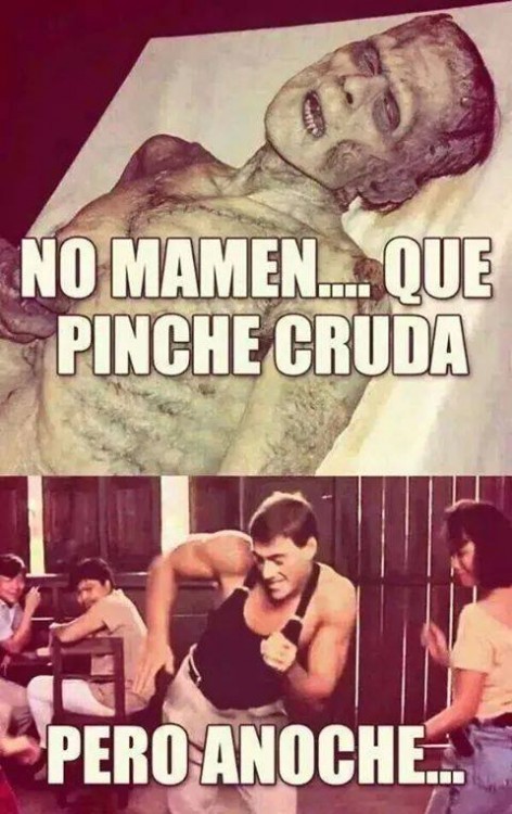 meme Van Damme pero anoche