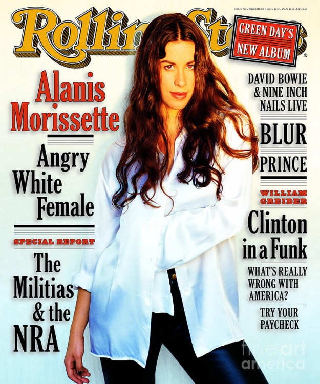 ALANIS MORISSETE TAMBIÉN POSÓ PARA LA REVISTA ROLLING STONE