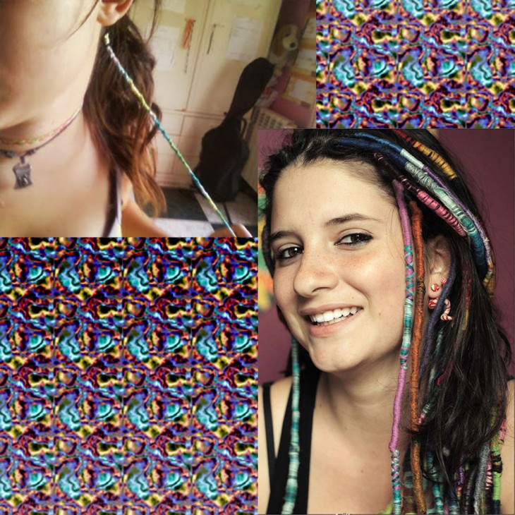 Hippie trenzas con hilo para el cabello