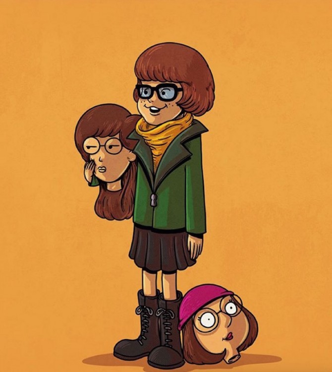 DARIA ES EN REALIDAD VILMA Y OTRO PERSONAJE DE PADRES DE FAMILIA