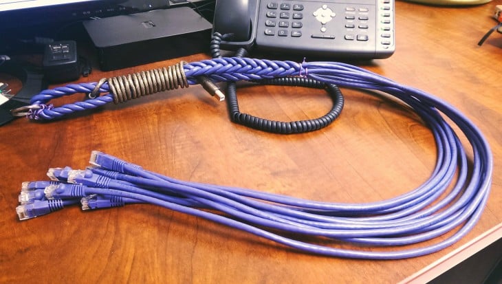 cables trenzados como pasatiempo de un ingeniero