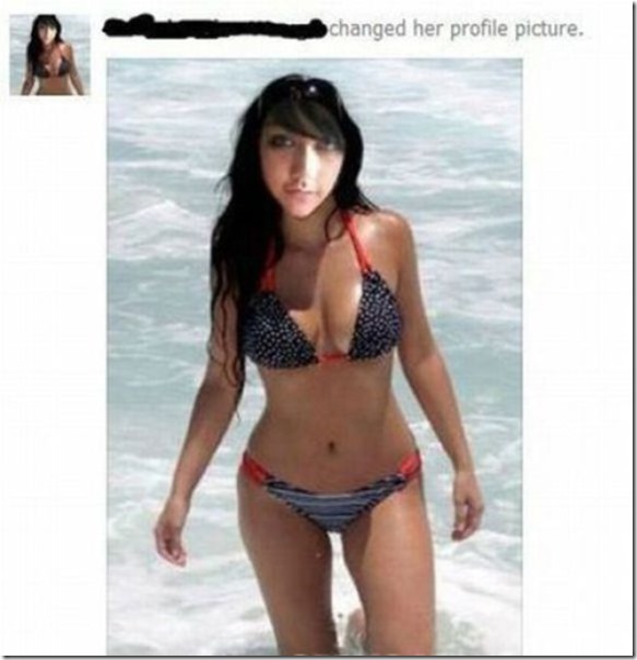 mujer que inventó su foto de perfil