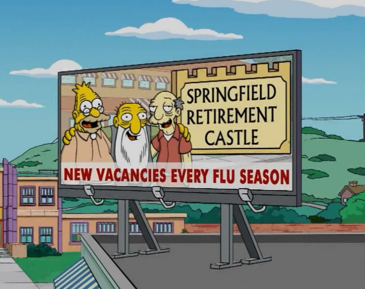 anuncio del asilo de springfield