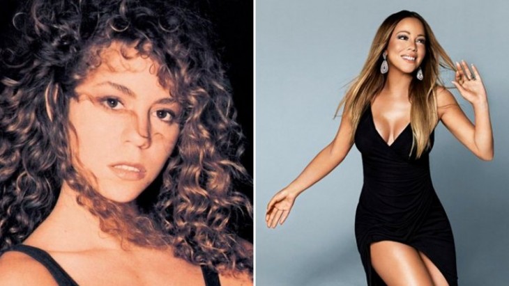 Mariah Carey antes y después de sus inicios