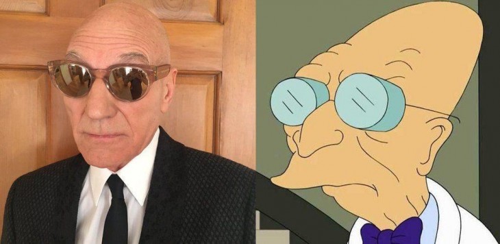  Sir Patrick Stewart en los golden globes 2016