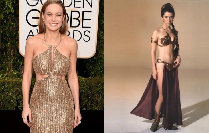 BRIE LARSON UNA COPIA DE LA PRINCESA LEIA EN LOS GOLDEN GLOBES 2016