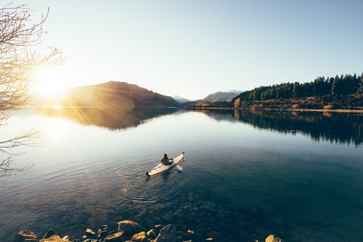 Lago Wanaka en Nueva Zelanda 