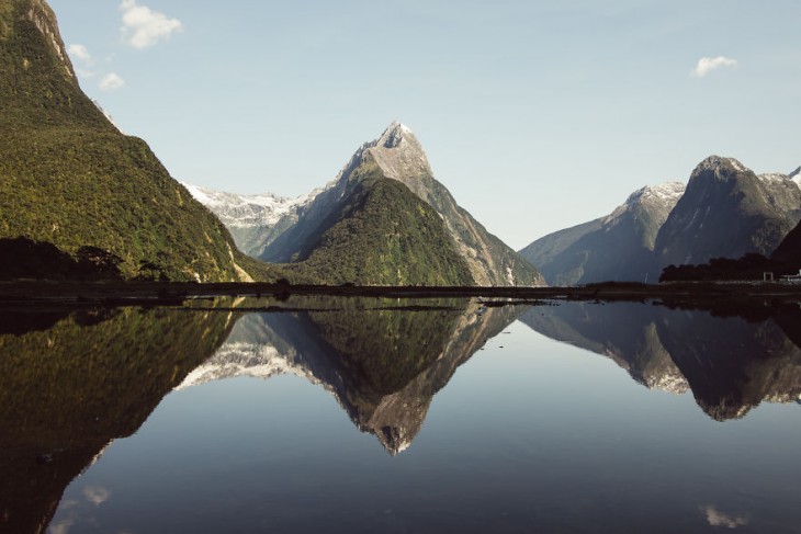 Parque Nacional en Milford Sound, Nueva Zelanda 