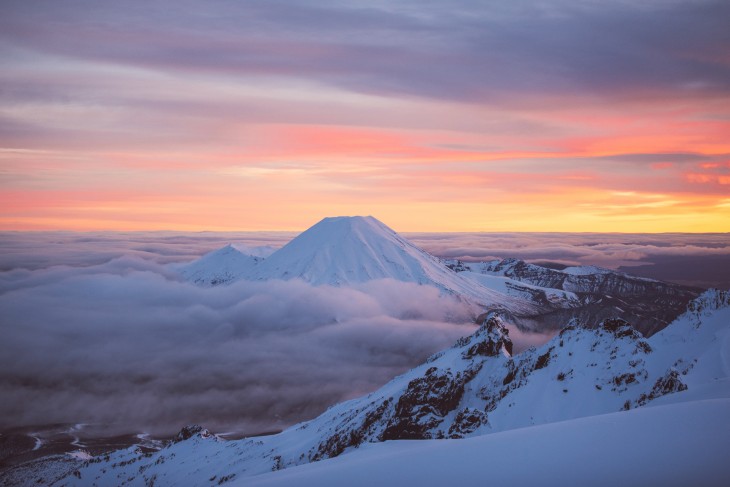 Parque Nacional Tongariro, Monte Ngauruhoe en Nueva Zelanda 