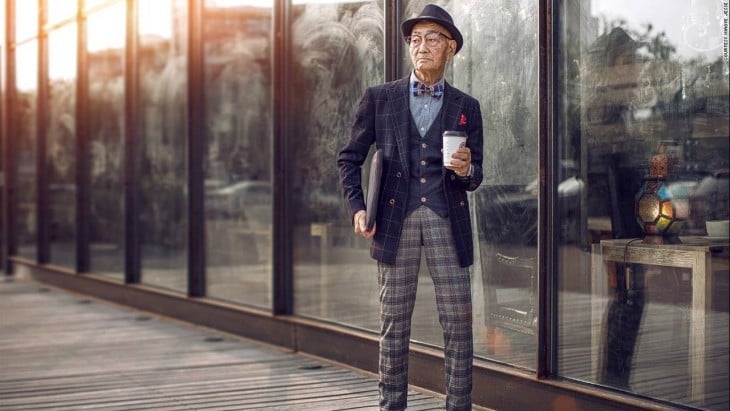 Ding Guoliang, hombre chino que se volvió viral por su estilo hipster 