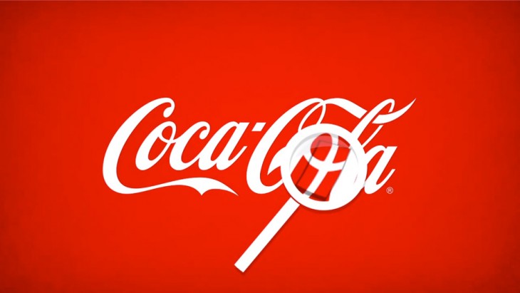 logotipo de la coca-cola forma la bandera danesa