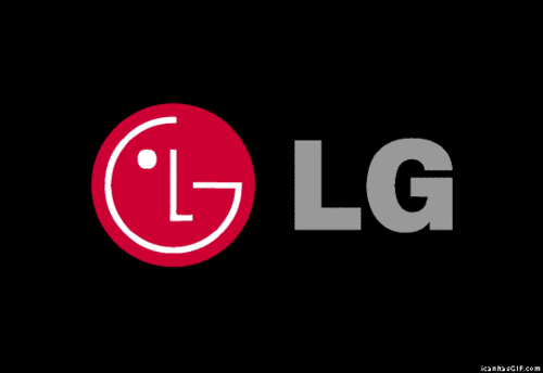 Gif que muestra el parecido del logotipo de LG con el famoso Pac Man 