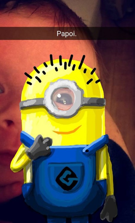 minion bebé snapchat