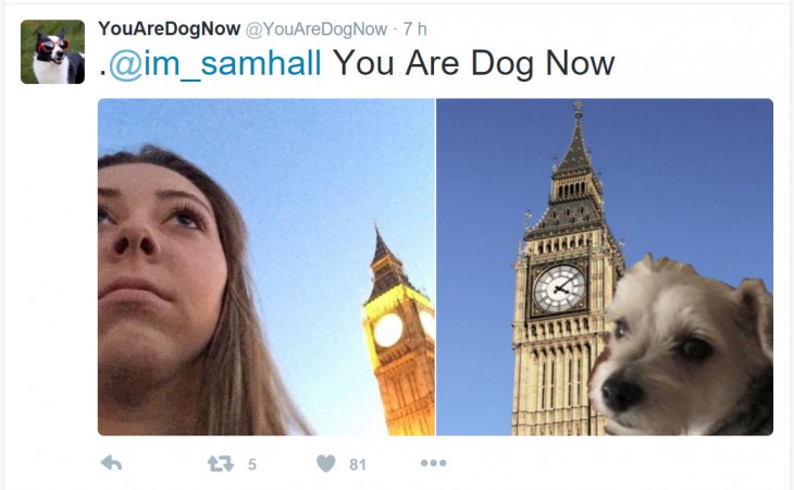 mujer con el bigben de fondo