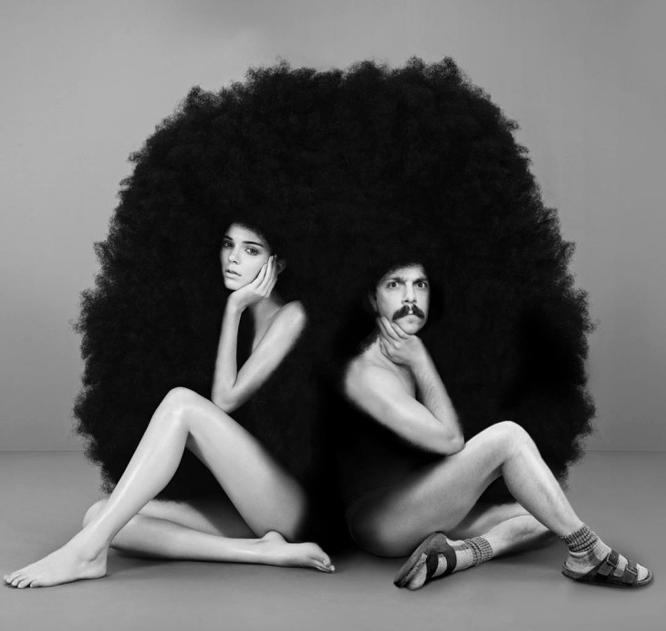 KIRBY Y KENDALL JENNER CON UN GRAN AFRO