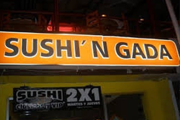 restaurante de sushi llamado SUSHI´N GADA 