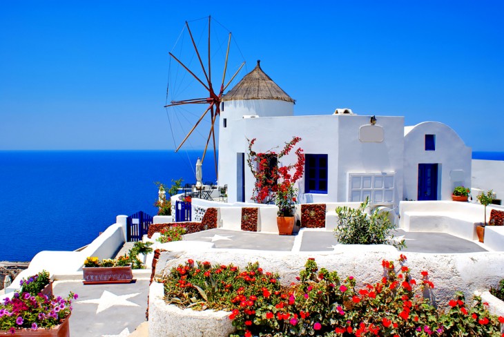 INTERIOR DE LOS LUGARES EN SANTORINI