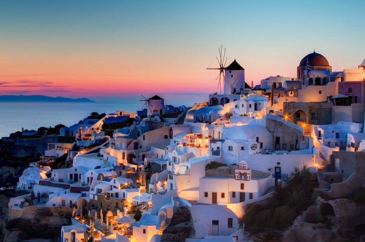 ATARDECER EN OIA, SANTORINI GRECIA