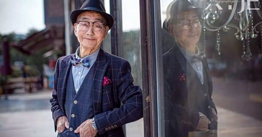 campesino de 85 años se convierte en un icono de la moda en china