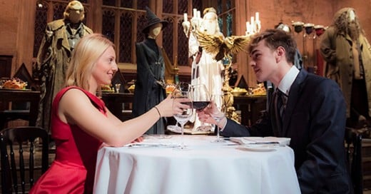 Una cena romántica en Hogwarts para este de San Valentin