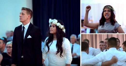 La danza Haka Maorí en boda