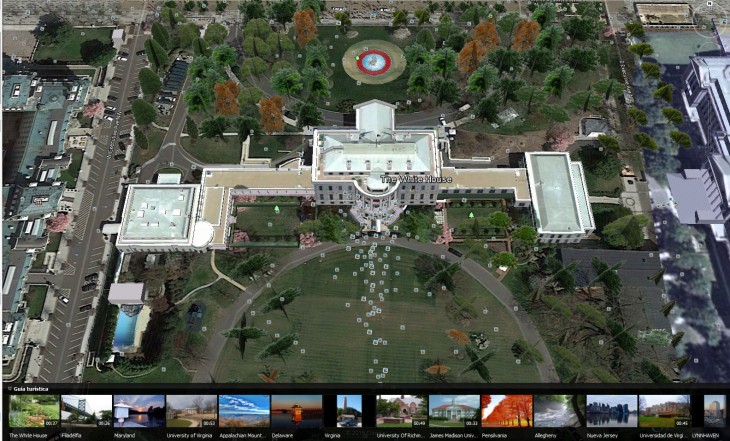 LA CASA BLANCA VISTA DESDE GOOGLE EARTH