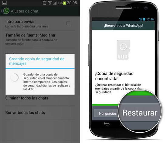 Cómo recuperar conversaciones borradas de whatsapp