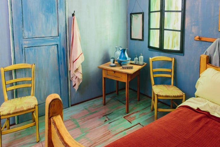 Instituto de Arte de Chicago creo una réplica de la pintura "el dormitorio" del pintor Vicent Van Gogh 