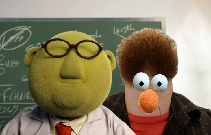 Batalla de photoshop al hombre de la barba de los personajes de Los Muppets 