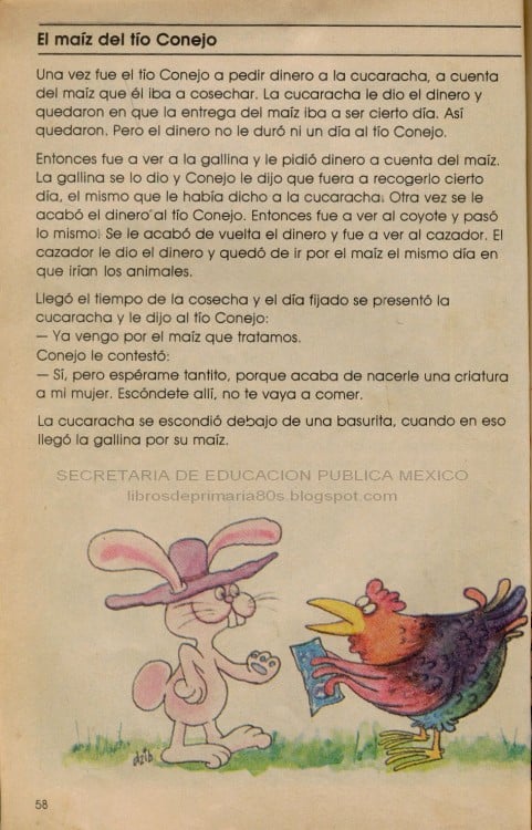 CUENTOS MEXICANOS. EL TÍO CONEJO Y LA GALLINA