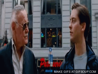 Gif del cameo de Stan Lee en la película Spider-Man 3 en el 2007