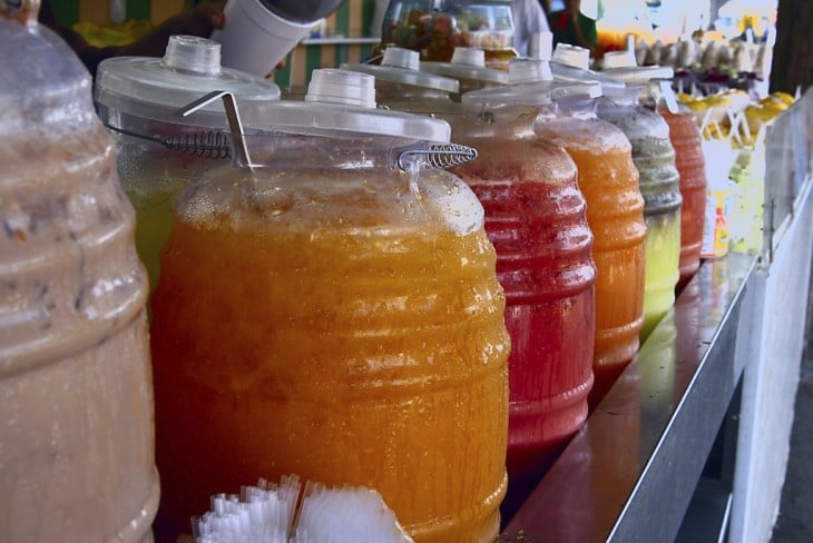 aguas frescas de sabores 