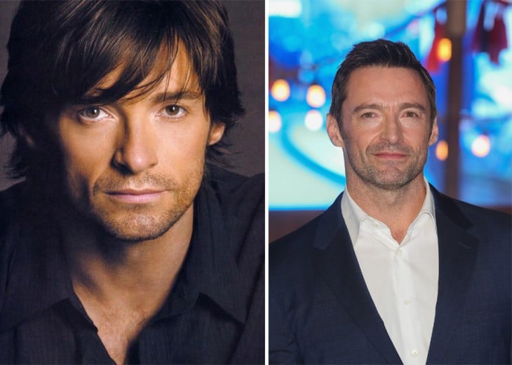 fotografía comparación del antes y después de Hugh Jackman 