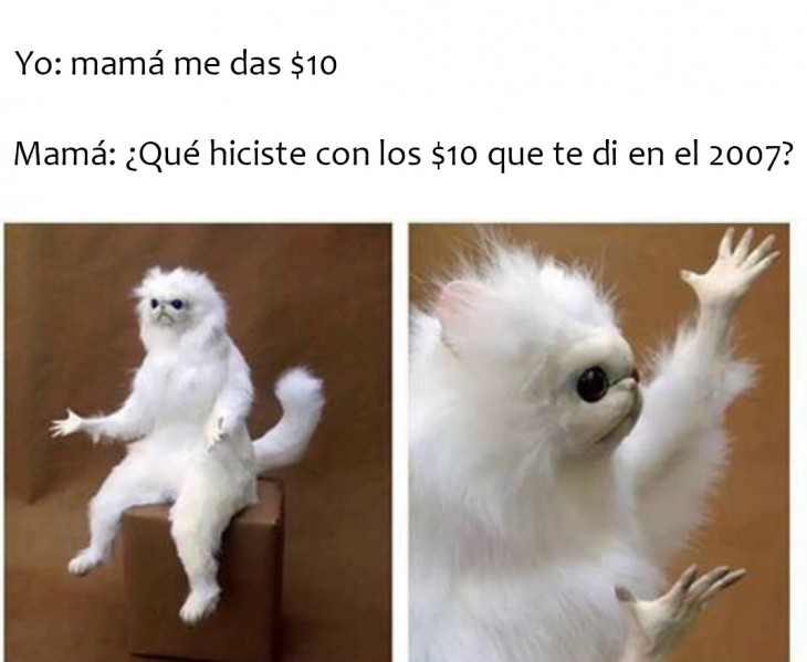 meme de cuando le pides dinero a tu mamá 