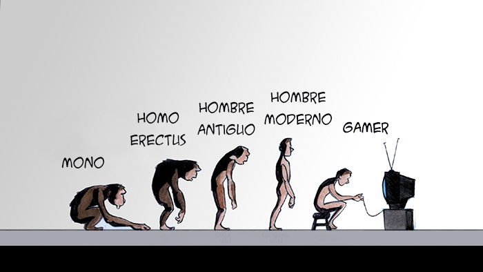 Ilustración muestra la evolución de los gamers 