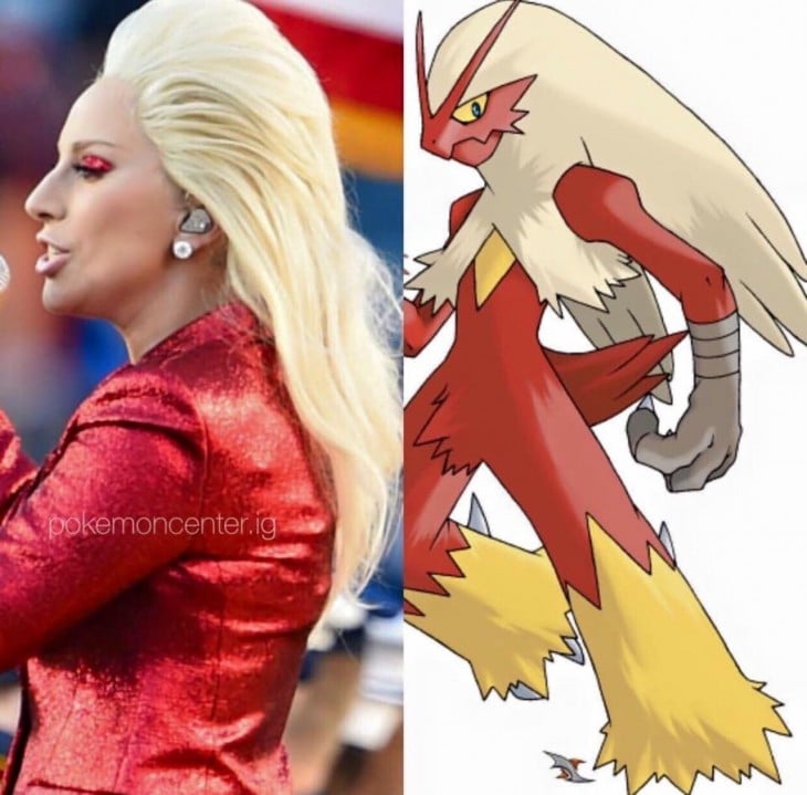 Lady Gaga comparada con el pokemon fenix