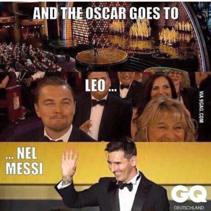 meme de la entrega del oscar a Leonardo DiCaprio 