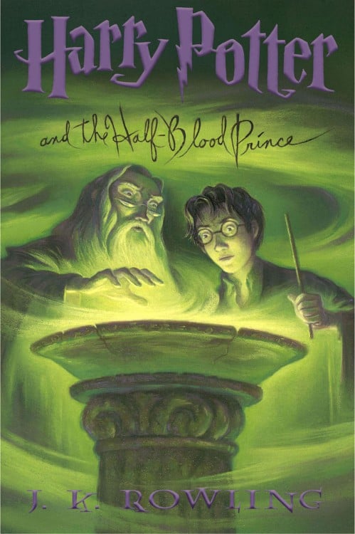 Portada del libro de Harry Potter y el príncipe Mestizo 