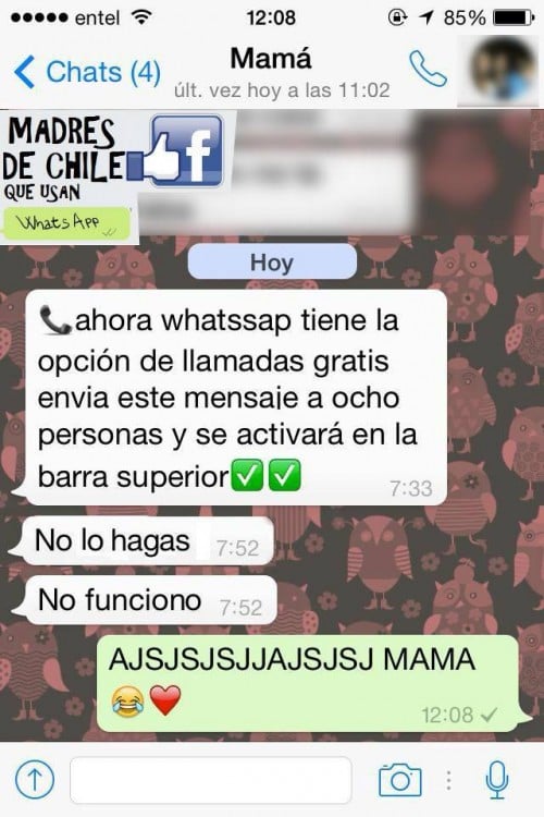 MAMA QUE SE CREE LAS CADENAS