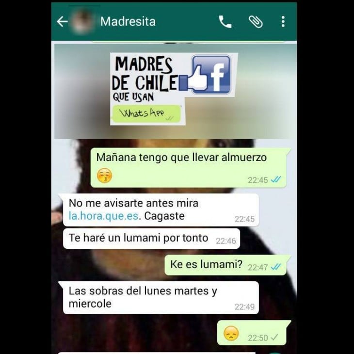 madre que trolea a su hijo