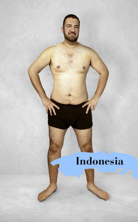 Cuerpo masculino perfecto en Indonesia 