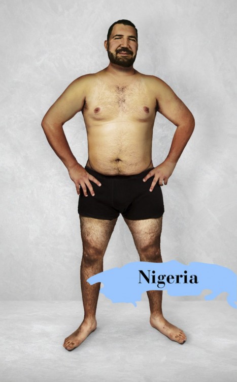 Photoshop que muestra el cuerpo masculino perfecto en Nigeria 