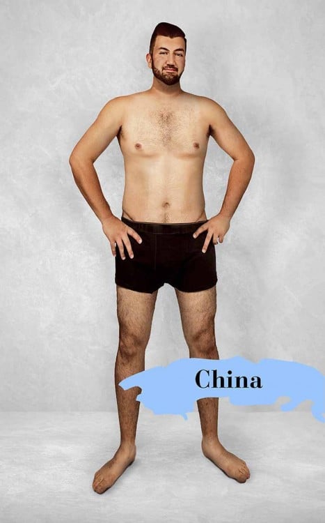 estereotipo del cuerpo masculino perfecto en China 
